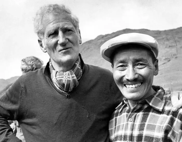 Framed Print : Everest men reunion. The reunion at the Pen-y-Grwd training base at Capel