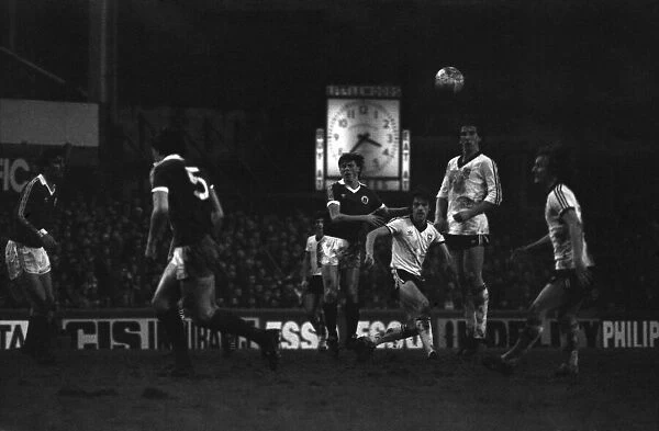 Everton 0 v. Ipswich 0. Division One Football. January 1981 MF01-12-049