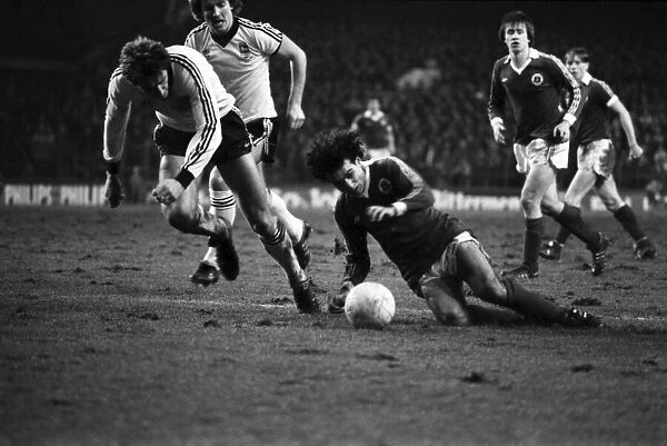 Everton 0 v. Ipswich 0. Division One Football. January 1981 MF01-12-042