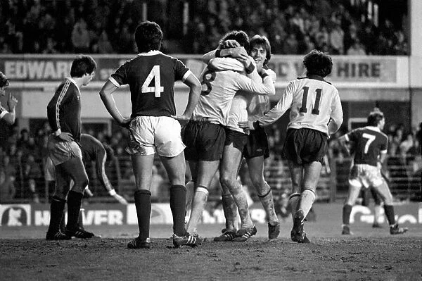 Everton 1 v. Arsenal 2. Division One Football. January 1981 MF01-06-062