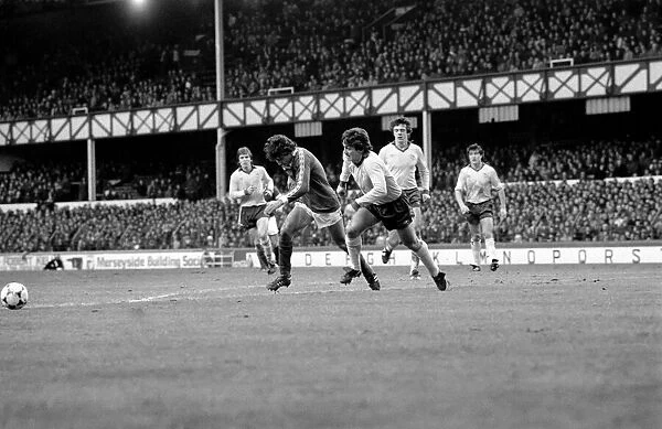 Everton 2 v. Arsenal 0. F. A Cup. January 1981 MF01-01-025