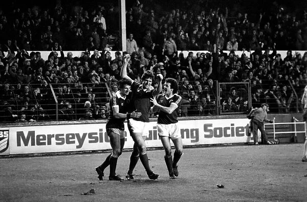 Everton 2 v. Arsenal 0. F. A Cup. January 1981 MF01-01-042
