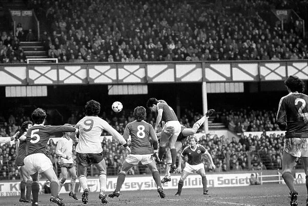 Everton 2 v. Arsenal 0. F. A Cup. January 1981 MF01-01-062