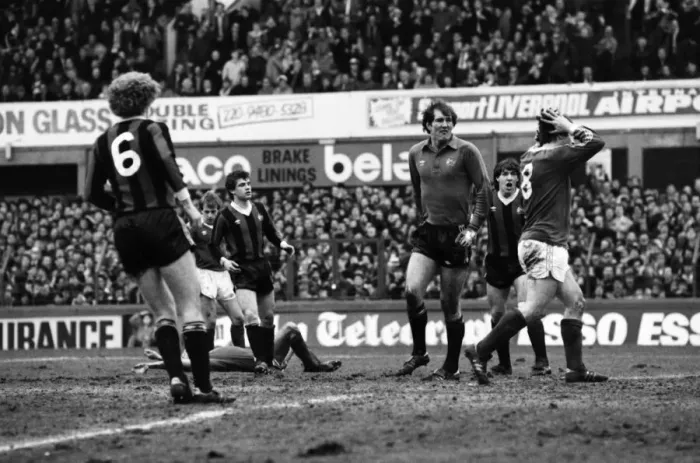 Framed Print : Everton 2 v. Manchester City 2. March 1981 MF01-40-109 F. A Cup Framed Print : Everton 2 v. Manchester City 2. March 1981 MF01-40-109 F. A Cup