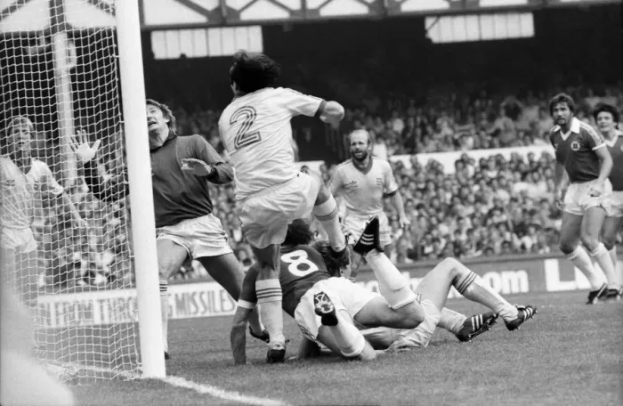 Framed Print : Everton 3 v. Birmingham City 1. August 1981 MF03-06-106