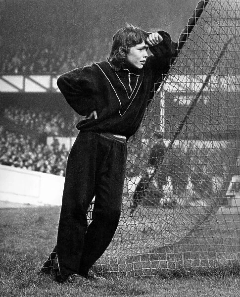 An Everton ball boy cries as his team is getting beat. March 1973 P000140