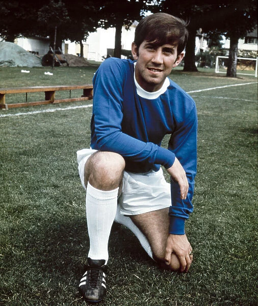 Everton footballer Howard Kendall poses in pre season training July 1969