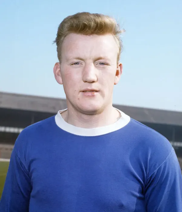 Framed Print : Everton footballer Jimmy Gabriel poses at Goodison Park, April 1964 Framed Print : Everton footballer Jimmy Gabriel poses at Goodison Park, April 1964