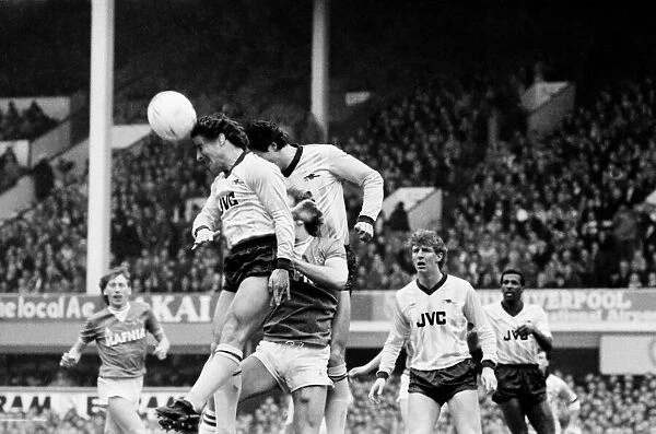 Everton v. Arsenal. March 1985 MF20-13-001 The final score was a two nil victory