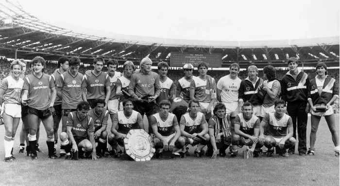 Framed Print : Everton v Manchester United 1985 Charity Shield Final 1985 Everton Framed Print : Everton v Manchester United 1985 Charity Shield Final 1985 Everton