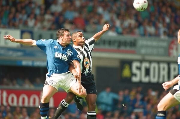 Everton v Newcastle Premiership Football 17th August 1996 David Unsworth