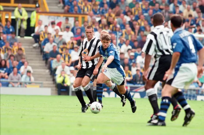 Framed Print : Everton v Newcastle Premiership Football 17th August 1996 Framed Print : Everton v Newcastle Premiership Football 17th August 1996