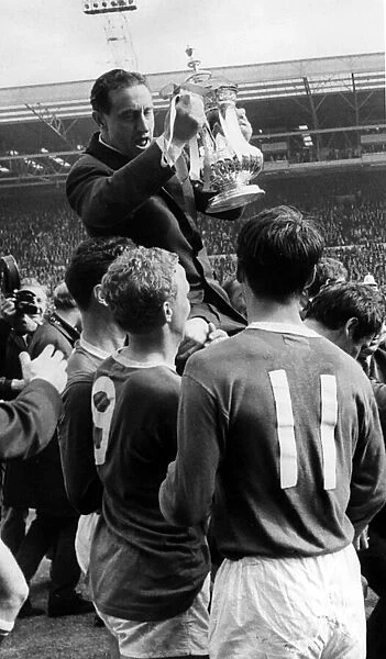 Everton v Sheffield Wednesday FA Cup Final May 1966 Everton manager Harry Catterick