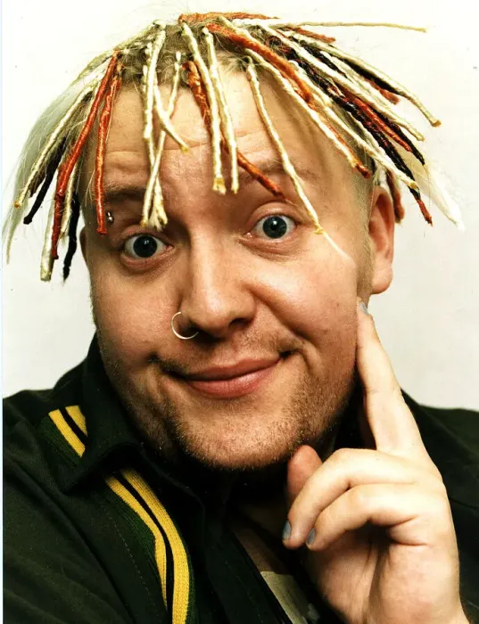 Framed Print : Ewan Macleod Sunday Mail pop writer nose ring hair braids