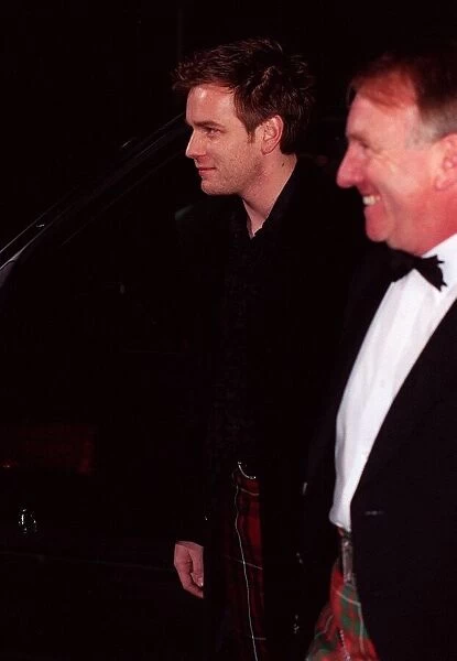 Ewan McGregor Actor arrives at the Bafta Scotland Awards ceremony November 1997