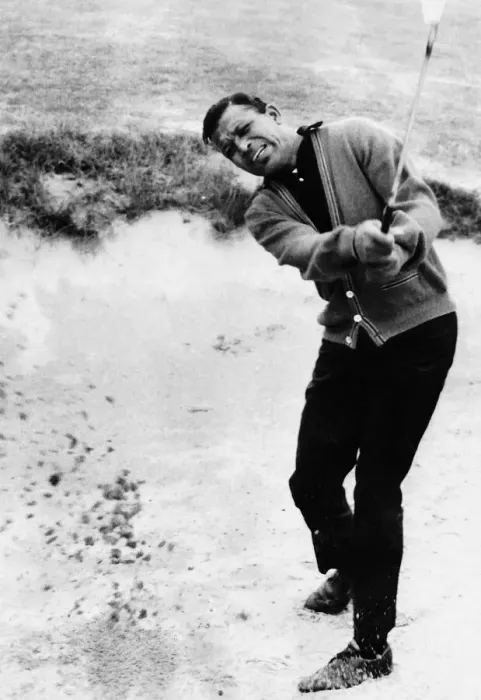 Framed Print : Ex world middleweight champion boxer Sugar Ray Robinson playing golf at The Old Course St Framed Print : Ex world middleweight champion boxer Sugar Ray Robinson playing golf at The Old Course St