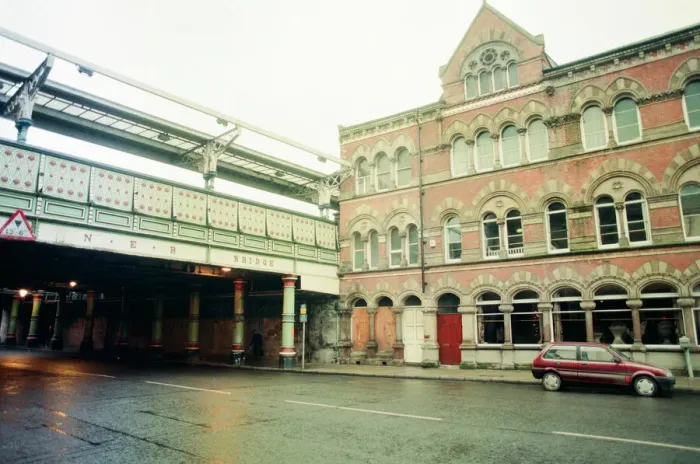 Framed Print : Exchange Place, Middlesbrough, 22nd December 1993
