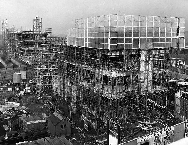 Extension under construction at Lanchester College of Technology, Coventry, Circa 1960