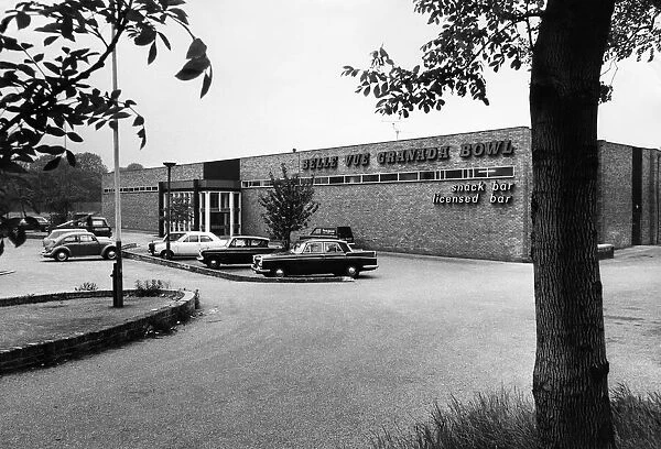Exterior view of Belle Vue Granada bowl, Greater Manchester. 7th June 1971