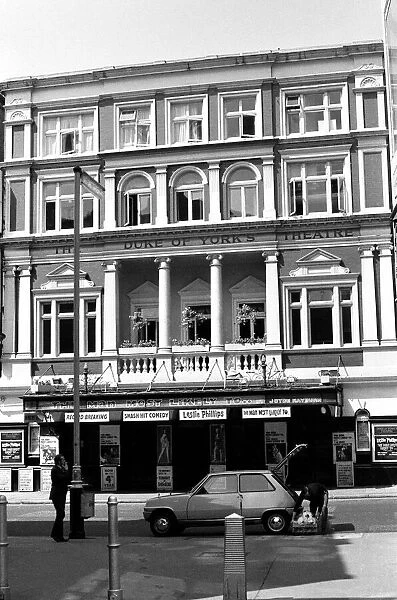 Exterior view of the Duke of Yorks theatre in St Martins Lane, London Circa 1971