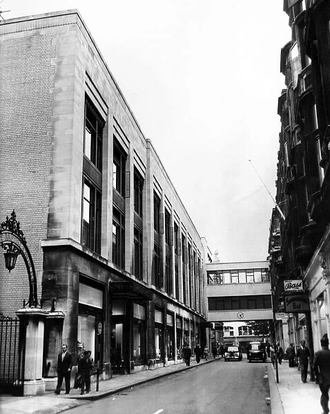 An exterior view of James Howells department store, Wharton Street, Cardiff, Wales