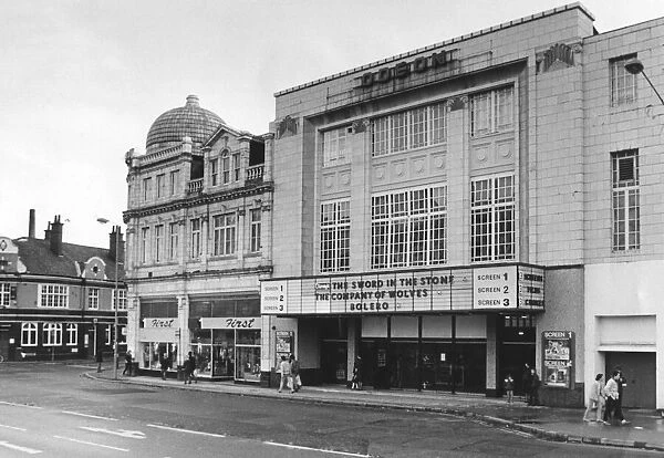 An exterior view of the Odeon Cinema, Jordan Well, Coventry. Formerly called the Gaumont
