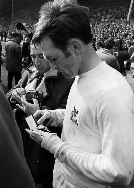 F. A. Cup Final 1968. West Bromwich Albion v. Everton Goal hero for WBA Jeff Astle