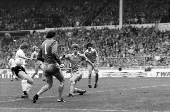 Framed Print : F. A. Cup Final. Manchester City 1 v. Tottenham Hotspur 1. May 1981 MF02-31-050 Framed Print : F. A. Cup Final. Manchester City 1 v. Tottenham Hotspur 1. May 1981 MF02-31-050