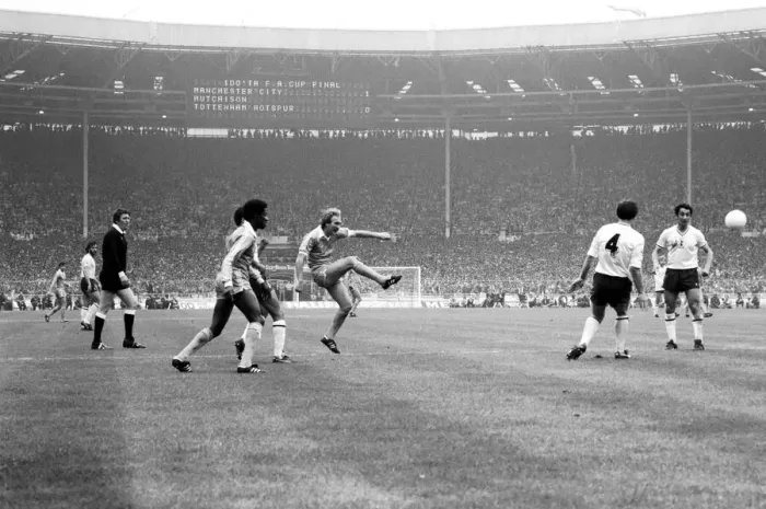 Framed Print : F. A. Cup Final. Manchester City 1 v. Tottenham Hotspur 1. May 1981 MF02-30-129 Framed Print : F. A. Cup Final. Manchester City 1 v. Tottenham Hotspur 1. May 1981 MF02-30-129