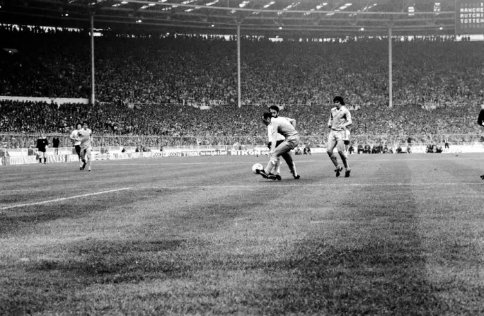 Framed Print : F. A. Cup Final. Manchester City 1 v. Tottenham Hotspur 1. May 1981 MF02-30-114