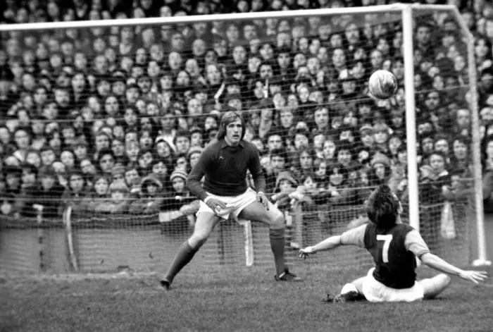 Framed Print : F. A. Cup: West Ham (2) vs. Queens Park Ranger (1). February 1975 75-00908-038 Framed Print : F. A. Cup: West Ham (2) vs. Queens Park Ranger (1). February 1975 75-00908-038