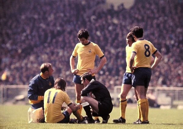 F. A Cup Final 1971 Charlie George injured May