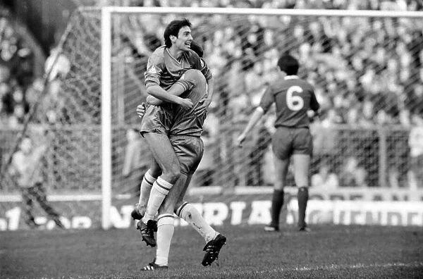 F. A Cup Football. Chelsea 2 v. Liverpool 0 February 1982 LF08-29-029