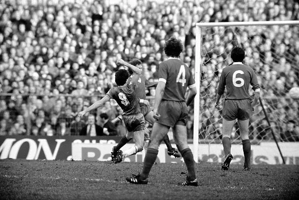 F. A Cup Football. Chelsea 2 v. Liverpool 0 February 1982 LF08-29-049