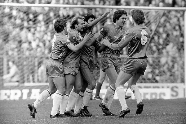 F. A Cup Football. Chelsea 2 v. Liverpool 0 February 1982 LF08-29-025