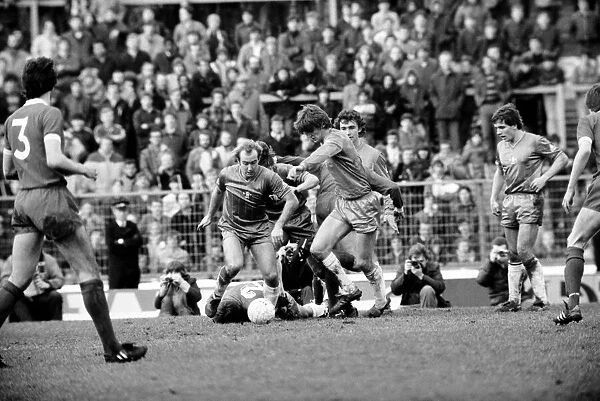 F. A Cup Football. Chelsea 2 v. Liverpool 0 February 1982 LF08-29-066