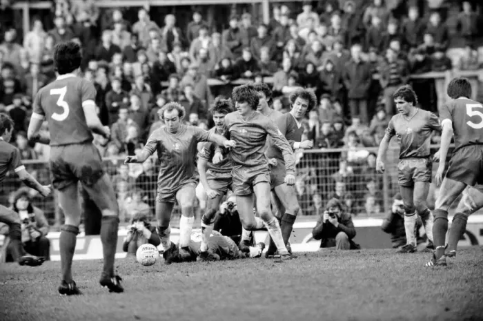 Framed Print : F. A Cup Football. Chelsea 2 v. Liverpool 0 February 1982 LF08-29-067