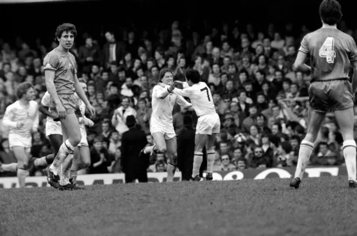 Framed Print : F. A Cup Football. Chelsea 2 v. Tottenham Hotspurs 3. F. A. Cup March 1982 LF08-16-217