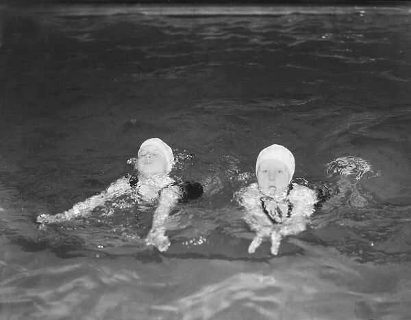 F W Reed DM Staff Photographer Baby Swimmers Tiny Tots in