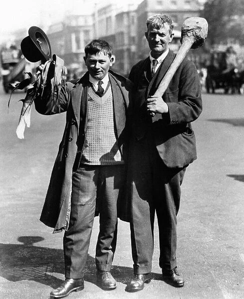 FA Cup Final 1927. Cardiff City 1 v Arsenal 0. Cardiff City fans up for