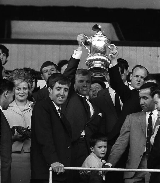 FA Cup Final 1964 some of the West Ham team In the Stand at Upton Park as Bobby