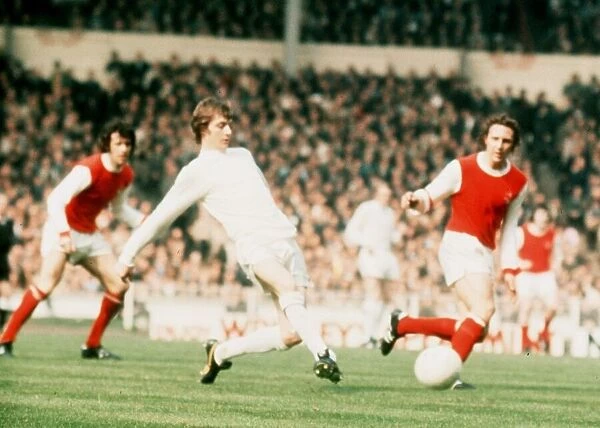 FA Cup final 1972 Leeds 1 v. Arsenal 0. Allan Clarke of Leeds on the ball