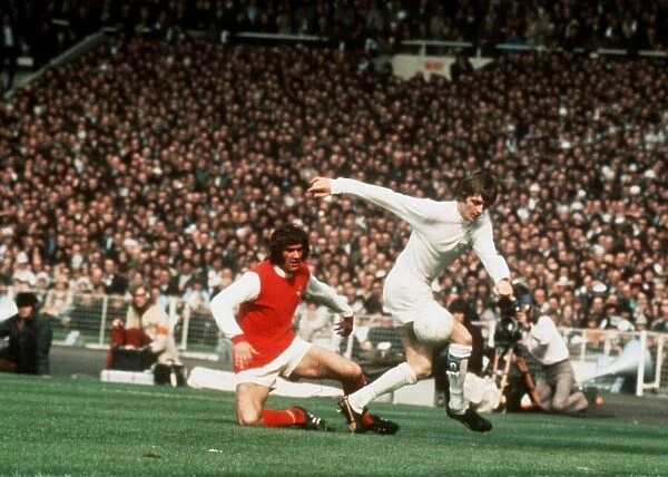 FA Cup final 1972 Leeds 1 v. Arsenal 0. Allan Clarke of Leeds on the ball with