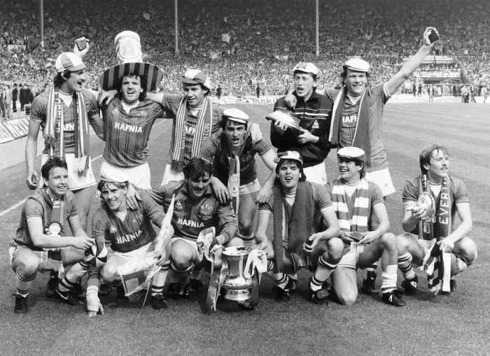 Framed Print : FA Cup Final 1984 Everton V Watford Everton winning team photo Derek Mountfield John Framed Print : FA Cup Final 1984 Everton V Watford Everton winning team photo Derek Mountfield John