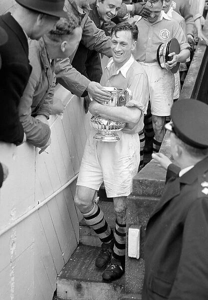 FA Cup Final at Wembley, 29th April 1950. Joe Mercer walks down from the Royal Box