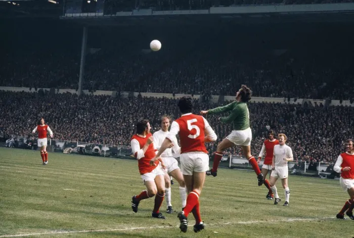 Framed Print : FA Cup Final at Wembley Stadium. Leeds 1 v Arsenal 0. 6th May 1972