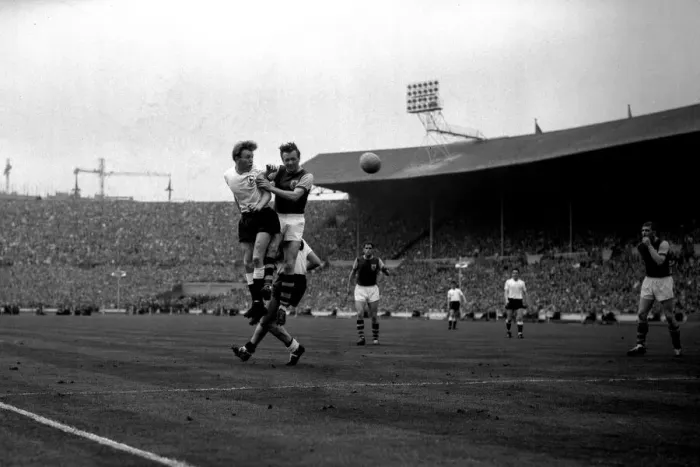 Framed Print : FA Cup Final at Wembley Stadium May 1962 Tottenham Hotspur 3 v Burnley 1 Framed Print : FA Cup Final at Wembley Stadium May 1962 Tottenham Hotspur 3 v Burnley 1