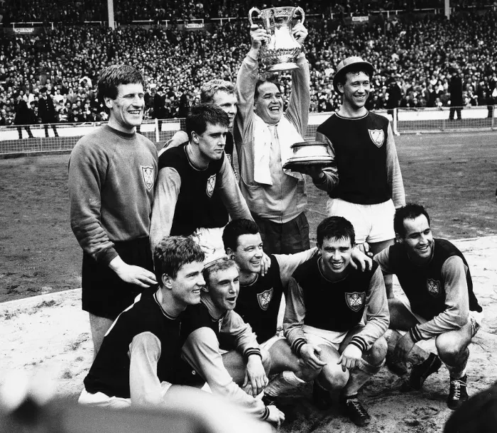 Framed Print : FA Cup Final West Ham United FC Football winners after beating Preston North End