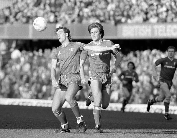 FA Cup Fourth Round. Chelsea 1 v. Liverpool 2. Kerry Dixon of Chelsea before his