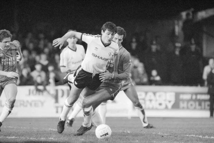 Framed Print : FA Cup Fourth Round match January 1984 Bournemouth 2 v Manchester United 0